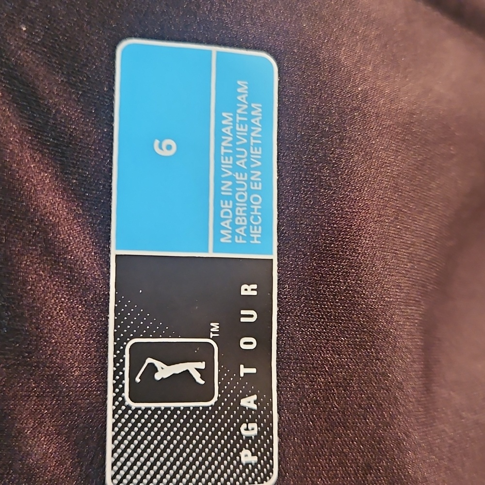 PGA Tour Black Shorts Sz6 - Picture 5 of 7